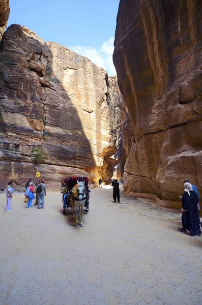 Antika Petra i Jordanien, Mellanöstern, — Stockfoto