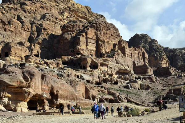 Antika Petra i Jordanien, Mellanöstern, — Stockfoto