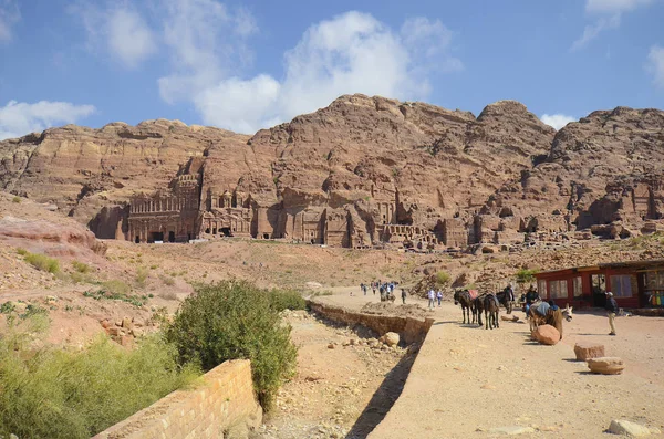 Giordania, Medio Oriente, Antica Petra — Foto Stock