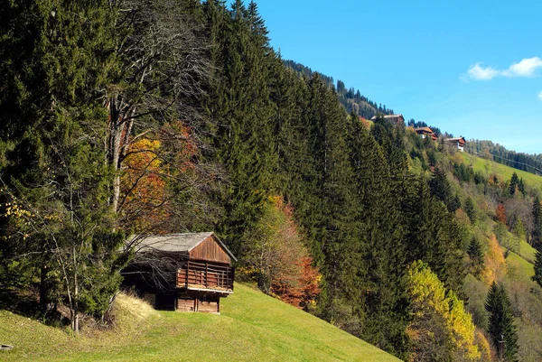 奥地利 卡林西亚Gailtal山谷的农村景观 — 图库照片