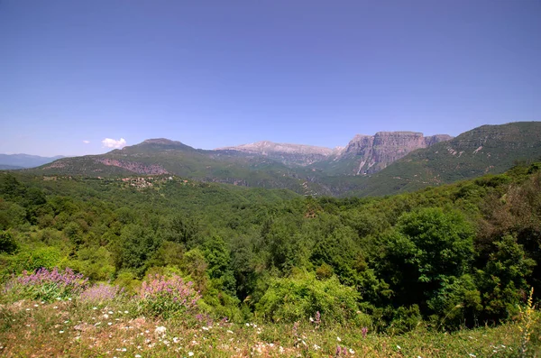 Grèce Épire Paysage Dans Parc National Vikos Aoos — Photo