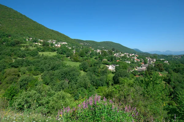 Grecia Epirus Mountain Village Aristi Peisaj Parcul Național Vikos Aoos — Fotografie, imagine de stoc