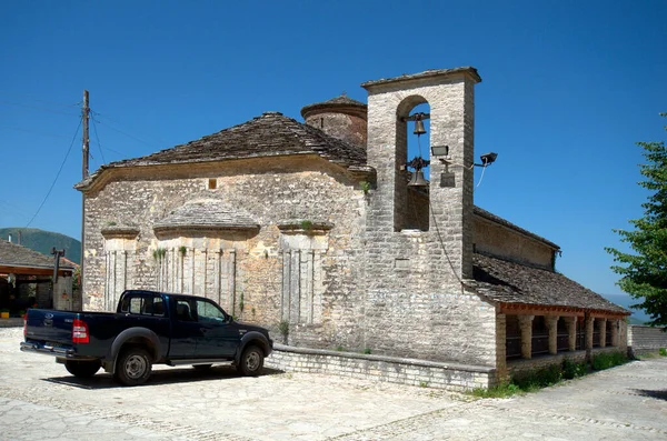 Grèce Épire Ancienne Église Pierre Saint Tryphon Dans Village Montagne — Photo