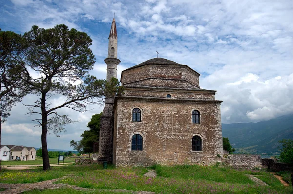 Grécia Ioannina Medieval Fetiche Mesquita Com Minarete Antiga Fortaleza — Fotografia de Stock