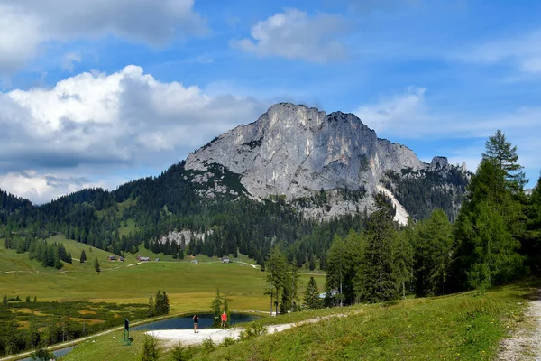 Spital Pyhrn Rakousko Září 2020 Neidentifikovaní Turisté Wurzer Alm Regionu — Stock fotografie