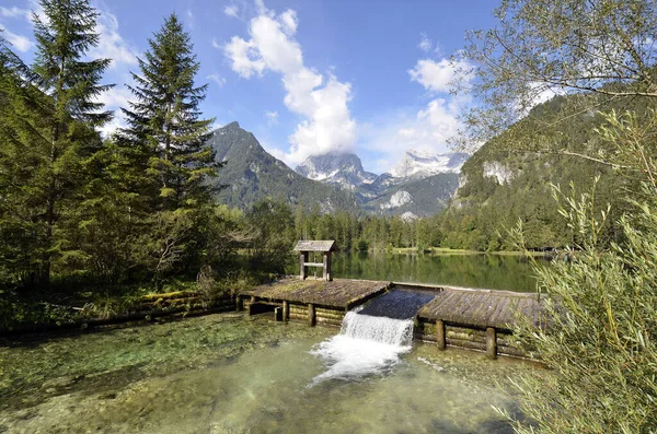 Áustria Pequeno Lago Chamado Schiederweiher Parque Nacional Kalkalpen Foi Eleito — Fotografia de Stock