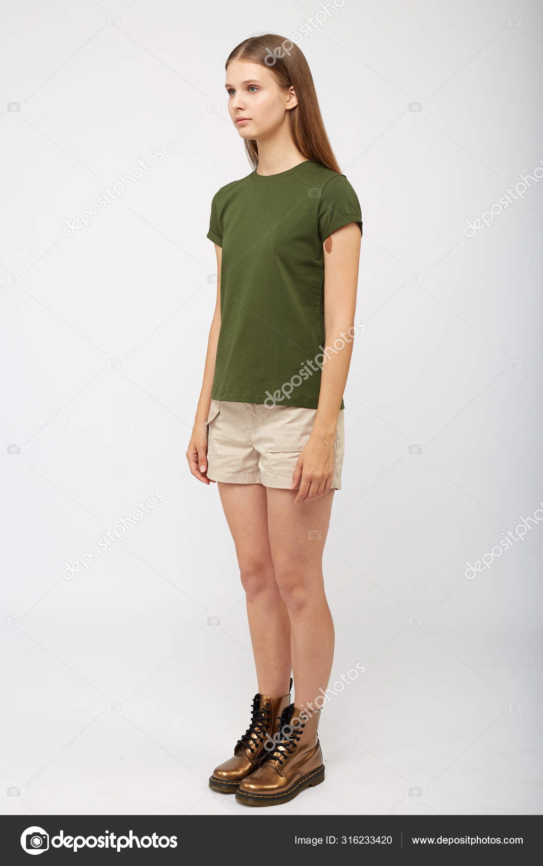 khaki shorts for teenage girl