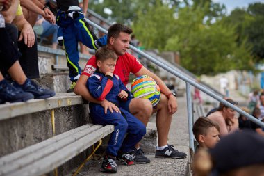 Poltava, Ukrayna - 3 Ağustos 2020. Ukrayna Karting Şampiyonası