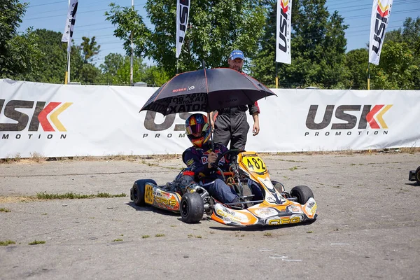 Poltava Ucrania Julio 2020 Campeonato Karting Ucraniano — Foto de Stock