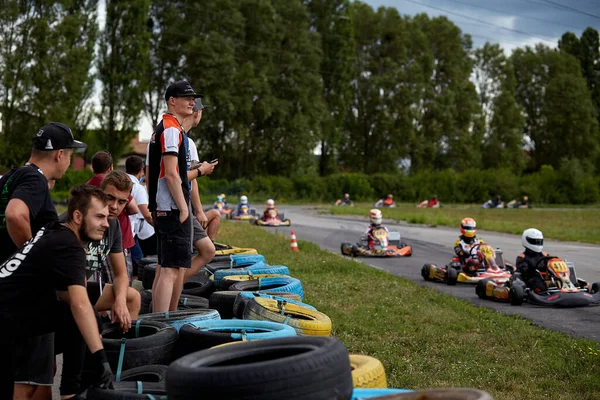 Poltava Ucraina Agosto 2020 Campionato Ucraino Karting — Foto Stock