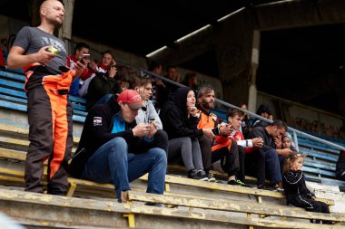 Poltava, Ukrayna - 27 Eylül 2020. Ukrayna Karting Şampiyonası.