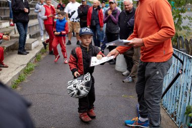 Poltava, Ukrayna - 27 Eylül 2020. Ukrayna Karting Şampiyonası.