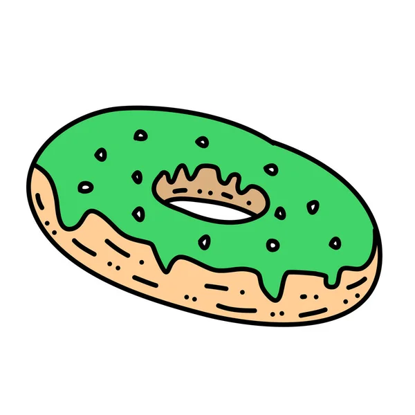 Vetor ícone Donut isolado no fundo branco — Vetor de Stock