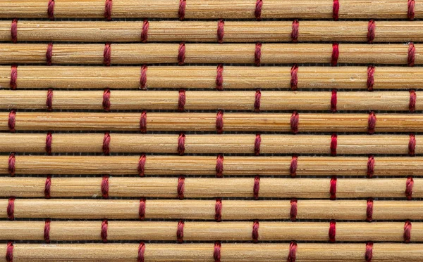 Palos Hilo Rojo Retorcido Bambú — Foto de Stock