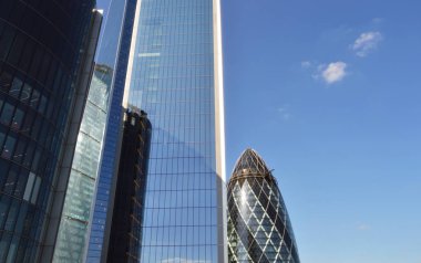 Londra / Uk - 23 Ağustos 2019 - Londra 'nın ünlü şehir simgeleri 120 - Fenchurch Caddesi