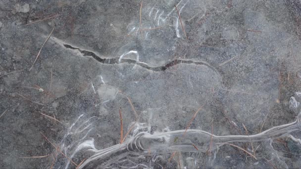 冰下的水流 — 图库视频影像