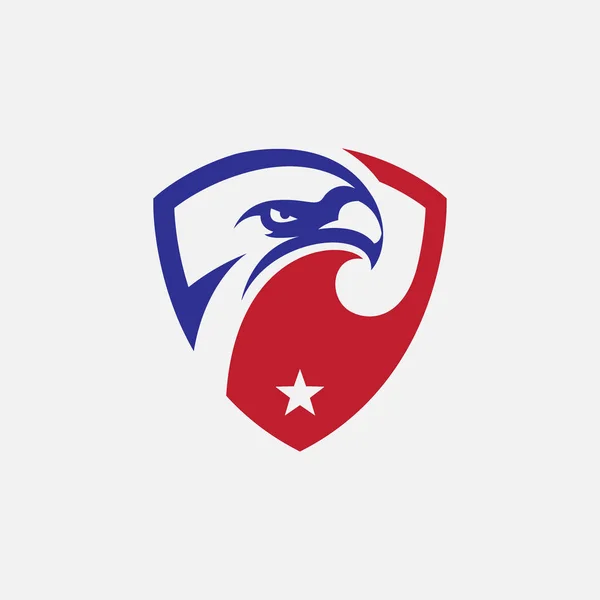 eagle shield icon design illustration, hawk icon design, usa eagle logo template