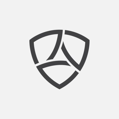 Kalkan simge vektör