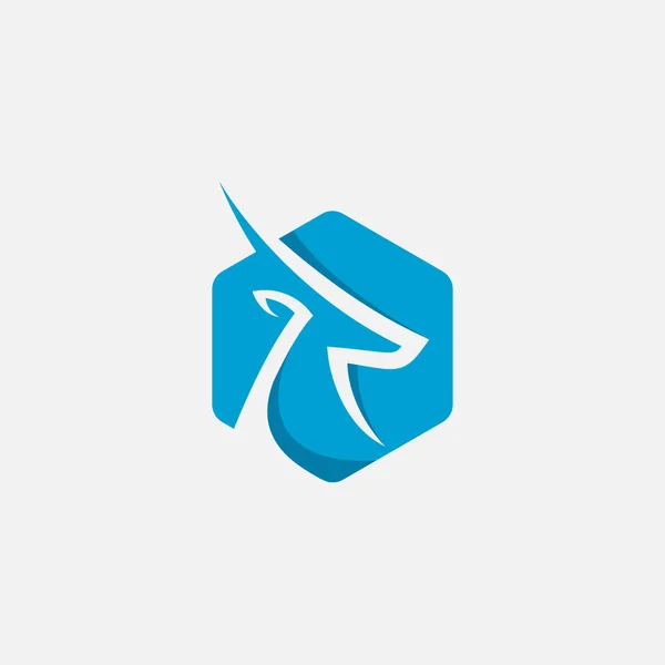 Gazelle návrhová ikona, symbol Gazelle logo, ikona antilop, Impala iacon, jelen — Stockový vektor