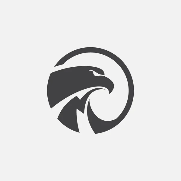 kartal simgesi dairesel tasarım çizimi, şahin simgesi tasarımı, kartal logo tasarımı şablonu, şahin simgesi