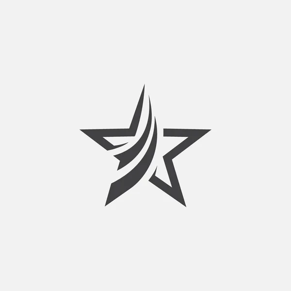 Szablon Projektu Logo Gwiazdy Ikona Wektora Gwiazdy Logo Gwiazdy Projektuje — Wektor stockowy