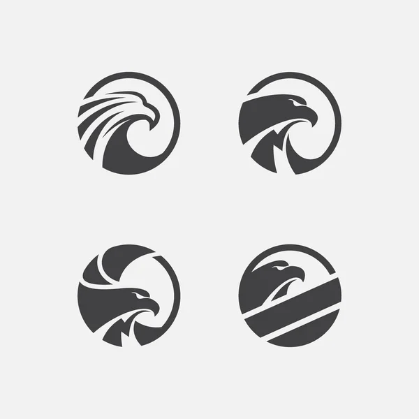 kartal simgesi dairesel tasarım çizimi, şahin simgesi tasarımı, kartal logo tasarımı şablonu, şahin simgesi