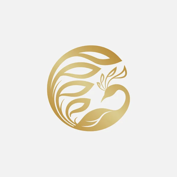 Tavus kuşu logosu tasarımı, tavus kuşu ikonu çizimi, güzellik logosu tasarımı, tavus kuşu lüks ikonu.