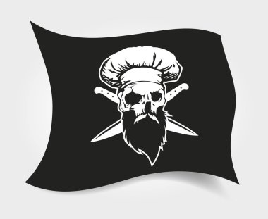 Kuru kafa şefi korsan bayrağı