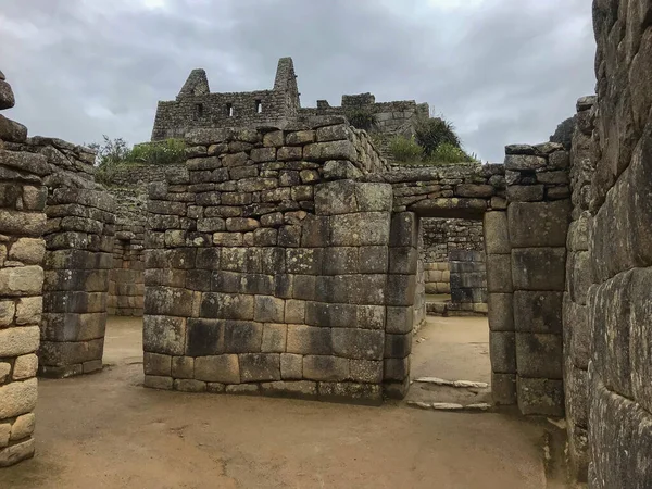 Cidade Perdida Dos Incas Caracterizada Pela Construção Perfeita Pedras Enormes — Fotografia de Stock