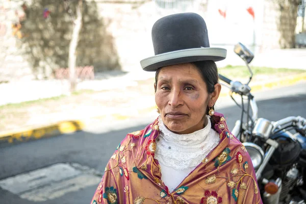 Paz Paz Bolivia October 2014 Indigenous Aymara Woman Dressed Traditional — Stock Photo, Image