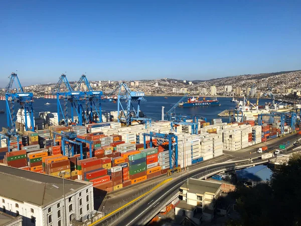 Valparaso Chile Abril 2018 Puerto Con Las Mayores Llegadas Pasajeros — Foto de Stock