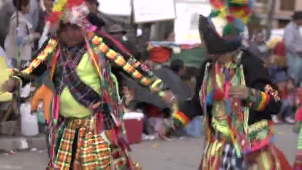 Sucre Chuquisaca Bolivia Septiembre 2013 Grupo Danza Típico Folclórico Boliviano — Vídeos de Stock