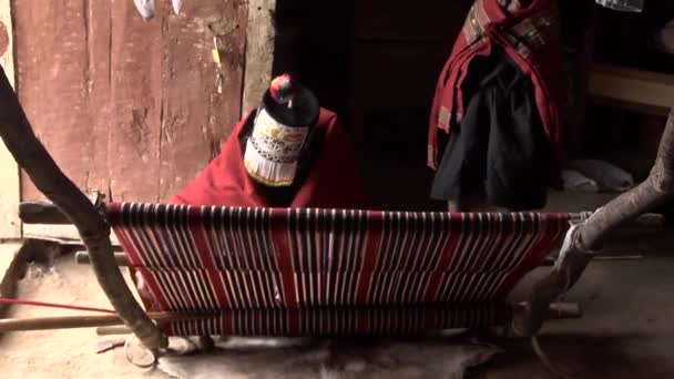 Ангола Чукисака Боливия Ноября 2014 Года Коричневая Женщина Коренными Особенностями — стоковое видео