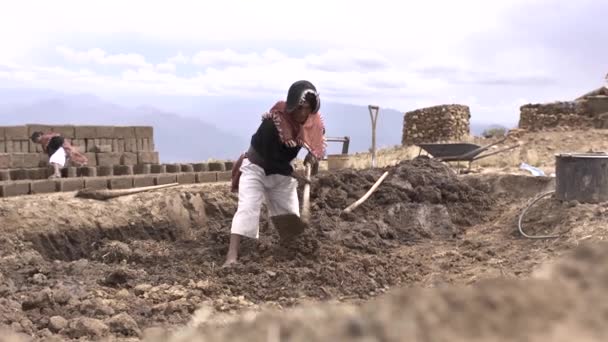 Angola Chuquisaca Bolívie Listopadu 2014 Brown Man Indigenous Features Traditional — Stock video
