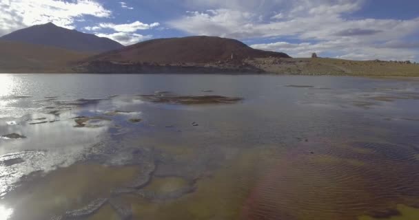 Vue Sommet Montagne Dans Parc Eduardo Avaroa Près Désert Uyuni — Video