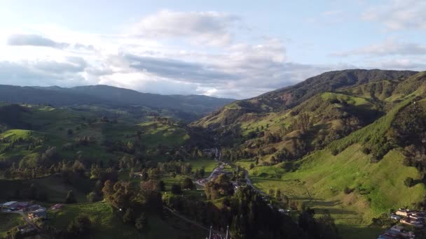 Montagna Ricca Alberi Piante Con Molta Vegetazione Intorno Belmira Antioquia — Video Stock