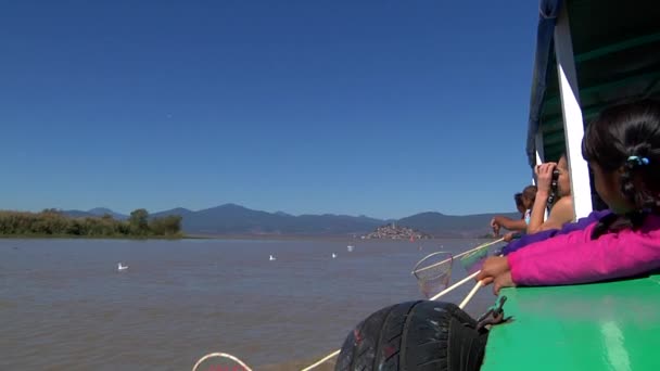 Janitzio Michoacn Mexico Ocak 2011 Turist Yolcularla Birlikte Patzcuaro Gölü — Stok video