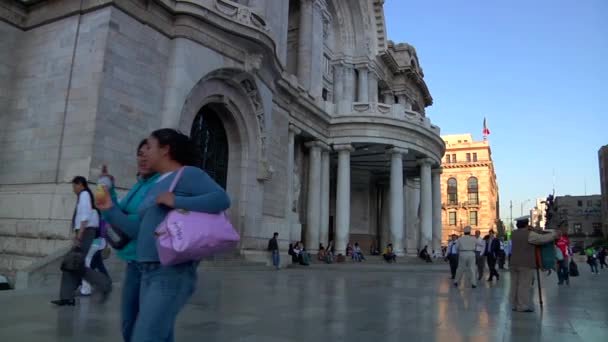 Mexico Mexico November 2011 Constitution Square Known Zcalo People Entrance — Stock Video