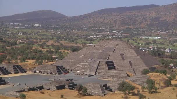 Michoacn Ocampo Meksyk Listopada 2011 Teotihuacan Meksykański Zespół Archeologiczny Piramida — Wideo stockowe