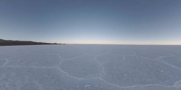 Zalane Uyuni Salt Flats Zachodzie Słońca Potosi Boliwii — Zdjęcie stockowe