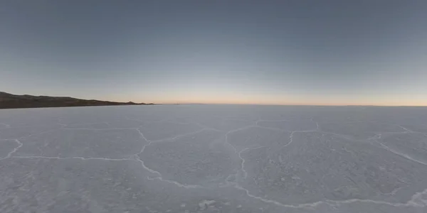Uyuni Salt Flat Vid Solnedgången — Stockfoto