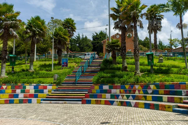 Santa Elena Antioquia Colombia September 2020 Rustige Groene Kleine Stad — Stockfoto