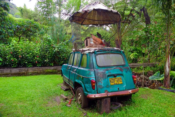 Jardin Antioquia Colombia April 2019 Old Rustic Car Som Fungerar — Stockfoto