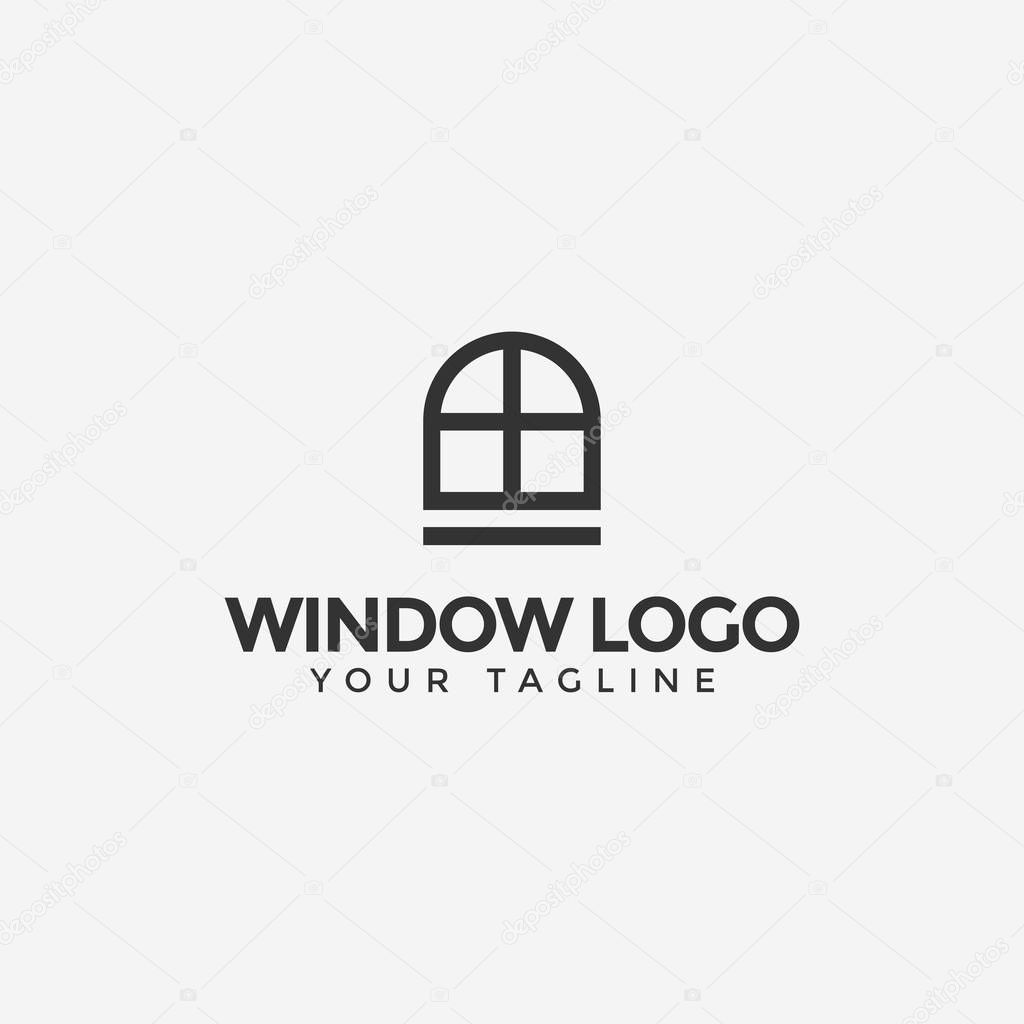 Illustration of Window Logo Design Template For Your Company