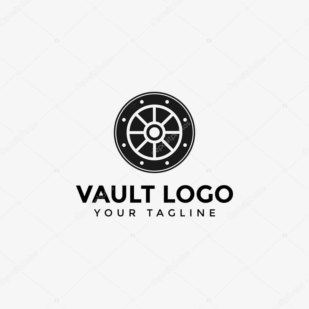 Vault Logo Design Template Illustration