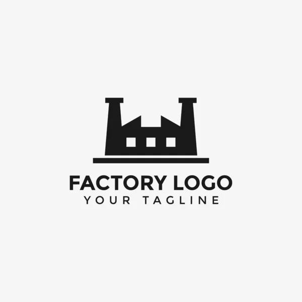 简易工厂建造业标志设计模板 — 图库矢量图片