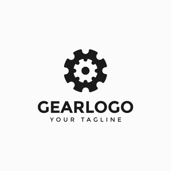 Abstract Mechanical Gear Logo Design Template Stock Vector Image by
