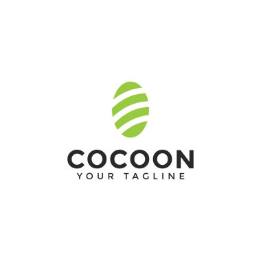 Abstract Cocoon Logo Design Template clipart