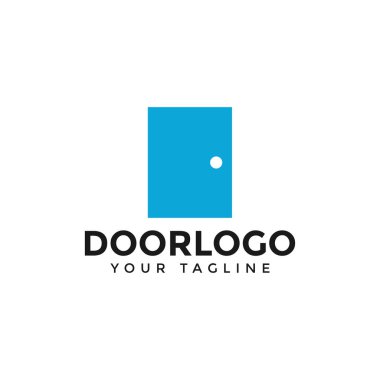 Basit Kapı Logosu Tasarım Şablonu