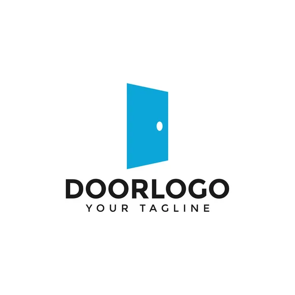 Basit Kapı Logosu Tasarım Şablonu — Stok Vektör